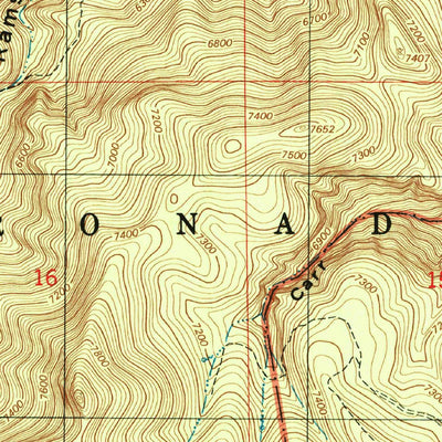 United States Geological Survey Miller Peak, AZ (1996, 24000-Scale) digital map