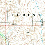 United States Geological Survey Miller Peak, ID (1991, 24000-Scale) digital map