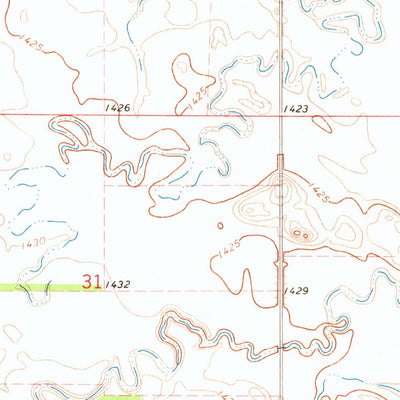 United States Geological Survey Miller SE, SD (1967, 24000-Scale) digital map
