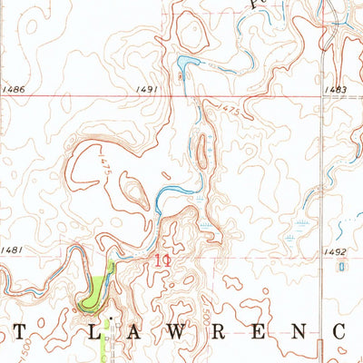 United States Geological Survey Miller SE, SD (1967, 24000-Scale) digital map