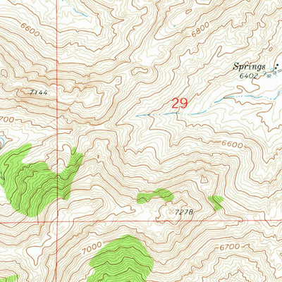 United States Geological Survey Miller Spring, WY (1959, 24000-Scale) digital map