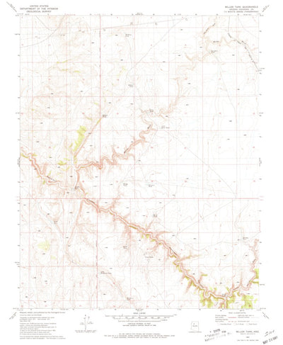 United States Geological Survey Miller Tank, AZ (1981, 24000-Scale) digital map