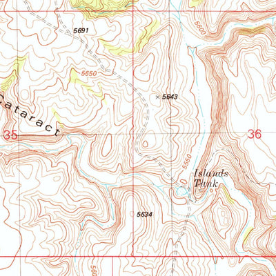 United States Geological Survey Miller Tank, AZ (1981, 24000-Scale) digital map