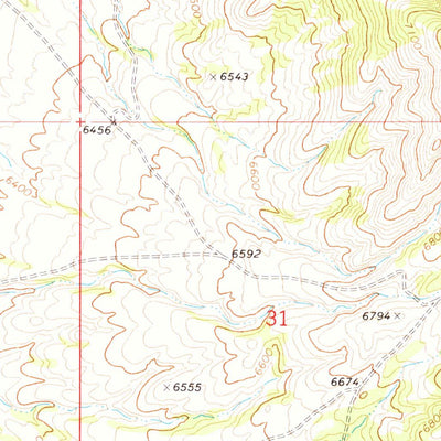 United States Geological Survey Miller Wash, NV-UT (1972, 24000-Scale) digital map