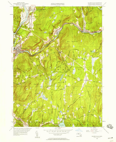 United States Geological Survey Millers Falls, MA (1948, 24000-Scale) digital map