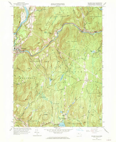 United States Geological Survey Millers Falls, MA (1961, 24000-Scale) digital map