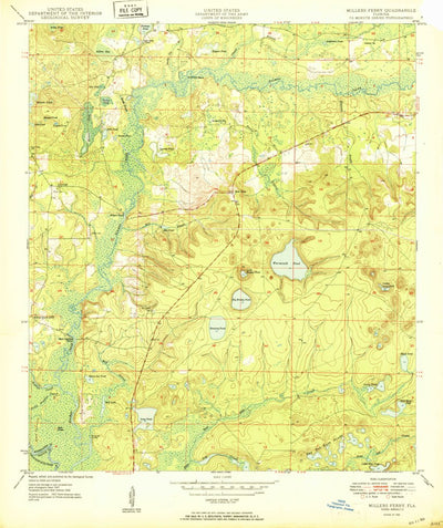 United States Geological Survey Millers Ferry, FL (1950, 24000-Scale) digital map
