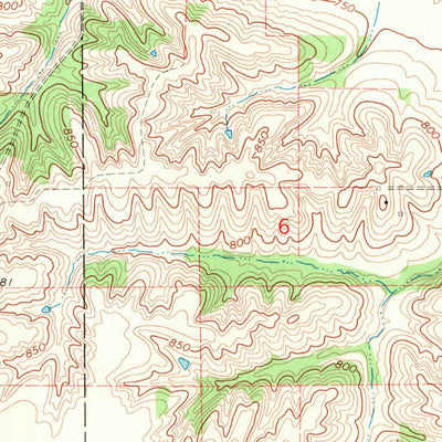 United States Geological Survey Millersburg, IA (1968, 24000-Scale) digital map