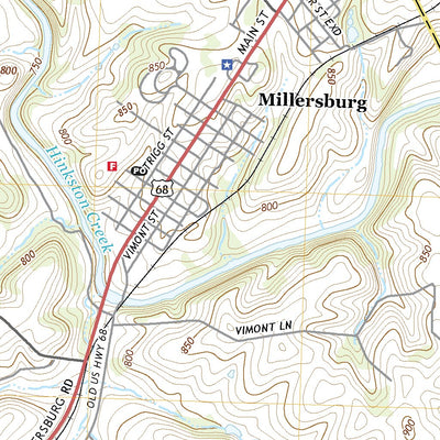 United States Geological Survey Millersburg, KY (2019, 24000-Scale) digital map