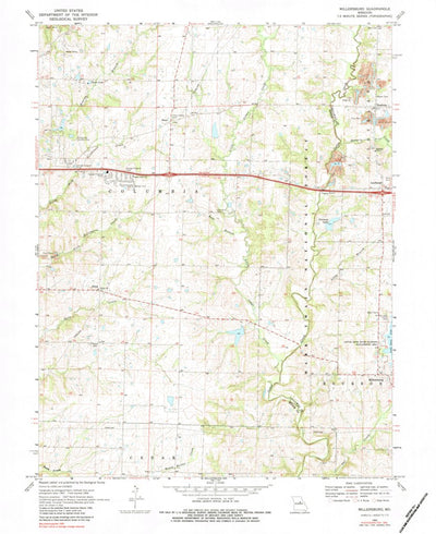 United States Geological Survey Millersburg, MO (1969, 24000-Scale) digital map