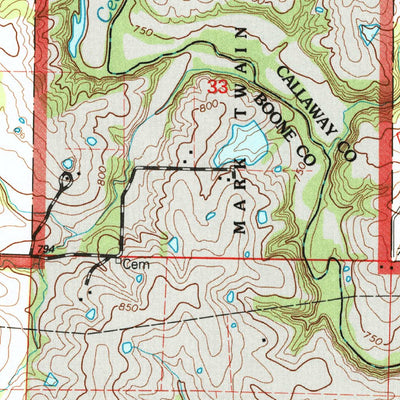 United States Geological Survey Millersburg, MO (2000, 24000-Scale) digital map