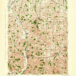 United States Geological Survey Millersburg, OH (1943, 62500-Scale) digital map