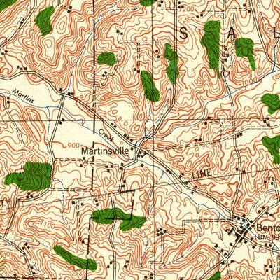 United States Geological Survey Millersburg, OH (1943, 62500-Scale) digital map