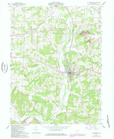 United States Geological Survey Millersburg, OH (1961, 24000-Scale) digital map