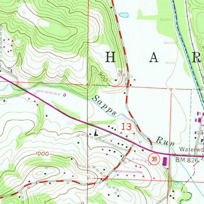 United States Geological Survey Millersburg, OH (1961, 24000-Scale) digital map