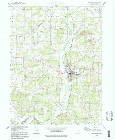 United States Geological Survey Millersburg, OH (1994, 24000-Scale) digital map