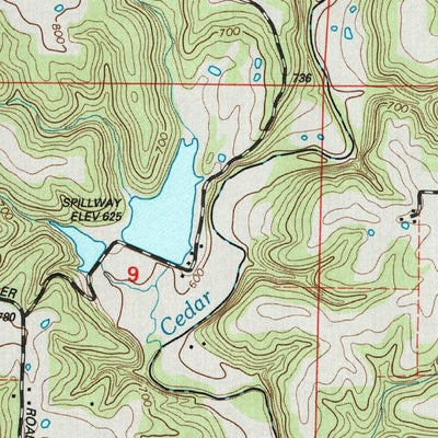 United States Geological Survey Millersburg SW, MO (2000, 24000-Scale) digital map