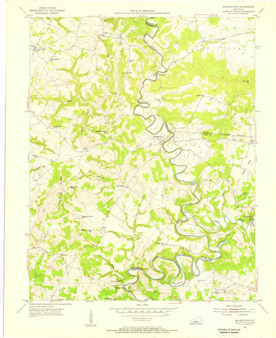 United States Geological Survey Millerstown, KY (1954, 24000-Scale) digital map