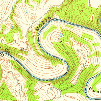 United States Geological Survey Millerstown, KY (1954, 24000-Scale) digital map