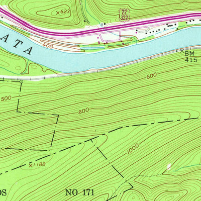 United States Geological Survey Millerstown, PA (1959, 24000-Scale) digital map