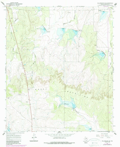 United States Geological Survey Millersview SE, TX (1967, 24000-Scale) digital map