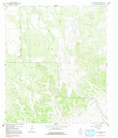 United States Geological Survey Millersview SW, TX (1967, 24000-Scale) digital map