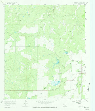 United States Geological Survey Millersview, TX (1967, 24000-Scale) digital map