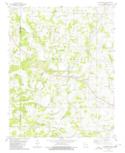 United States Geological Survey Millersville, MO (1980, 24000-Scale) digital map