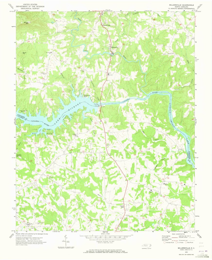 Millersville, NC (1970, 24000-Scale) Map by United States Geological ...