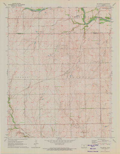 United States Geological Survey Millerton, KS (1971, 24000-Scale) digital map