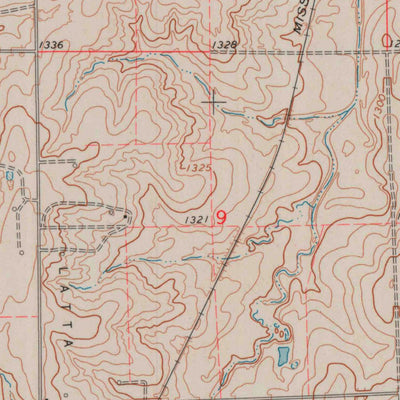 United States Geological Survey Millerton, KS (1971, 24000-Scale) digital map