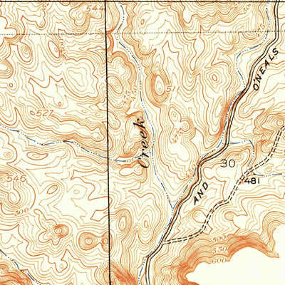 United States Geological Survey Millerton Lake West, CA (1916, 24000-Scale) digital map