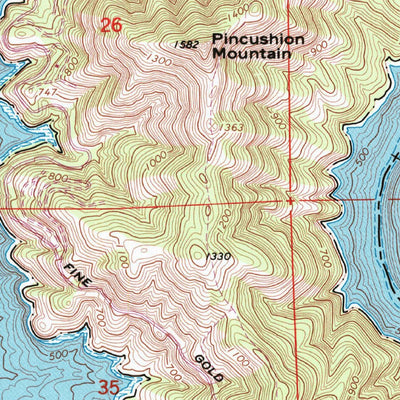 United States Geological Survey Millerton Lake West, CA (1965, 24000-Scale) digital map