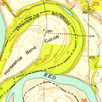 United States Geological Survey Millerton, OK-TX (1951, 24000-Scale) digital map