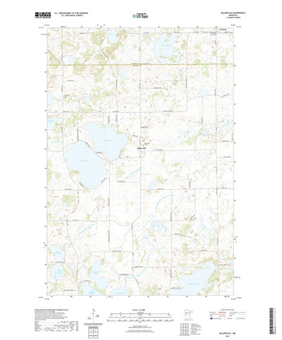 United States Geological Survey Millerville, MN (2022, 24000-Scale) digital map