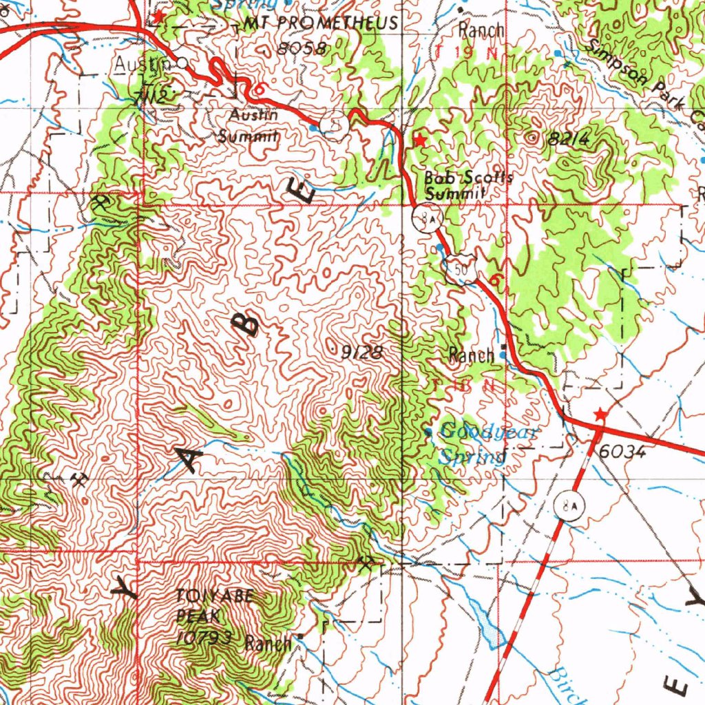 Millett, NV (1955, 250000-Scale) Map by United States Geological Survey ...