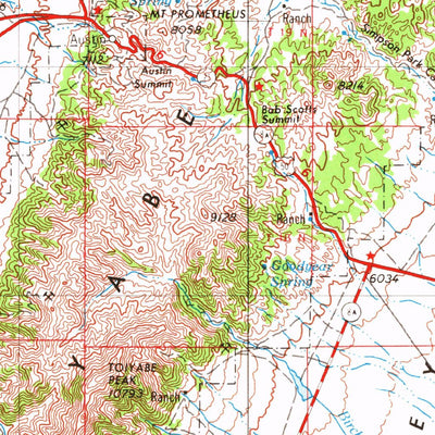 United States Geological Survey Millett, NV (1955, 250000-Scale) digital map