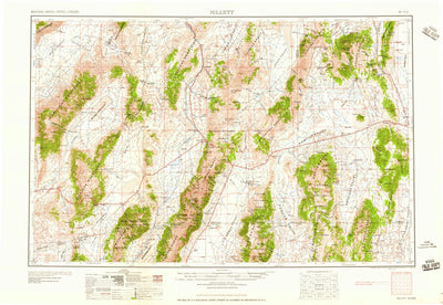 United States Geological Survey Millett, NV (1959, 250000-Scale) digital map