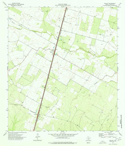 United States Geological Survey Millett, TX (1974, 24000-Scale) digital map