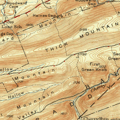 United States Geological Survey Millheim, PA (1941, 62500-Scale) digital map
