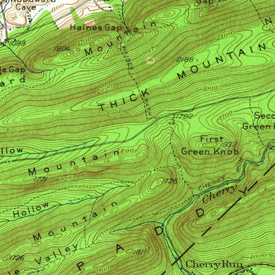 United States Geological Survey Millheim, PA (1957, 62500-Scale) digital map