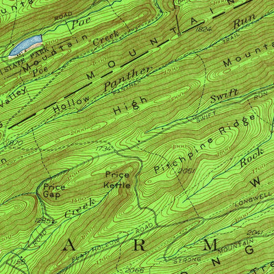 United States Geological Survey Millheim, PA (1957, 62500-Scale) digital map