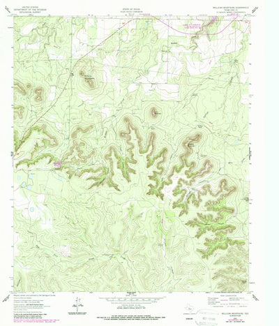 United States Geological Survey Millican Mountains, TX (1962, 24000-Scale) digital map