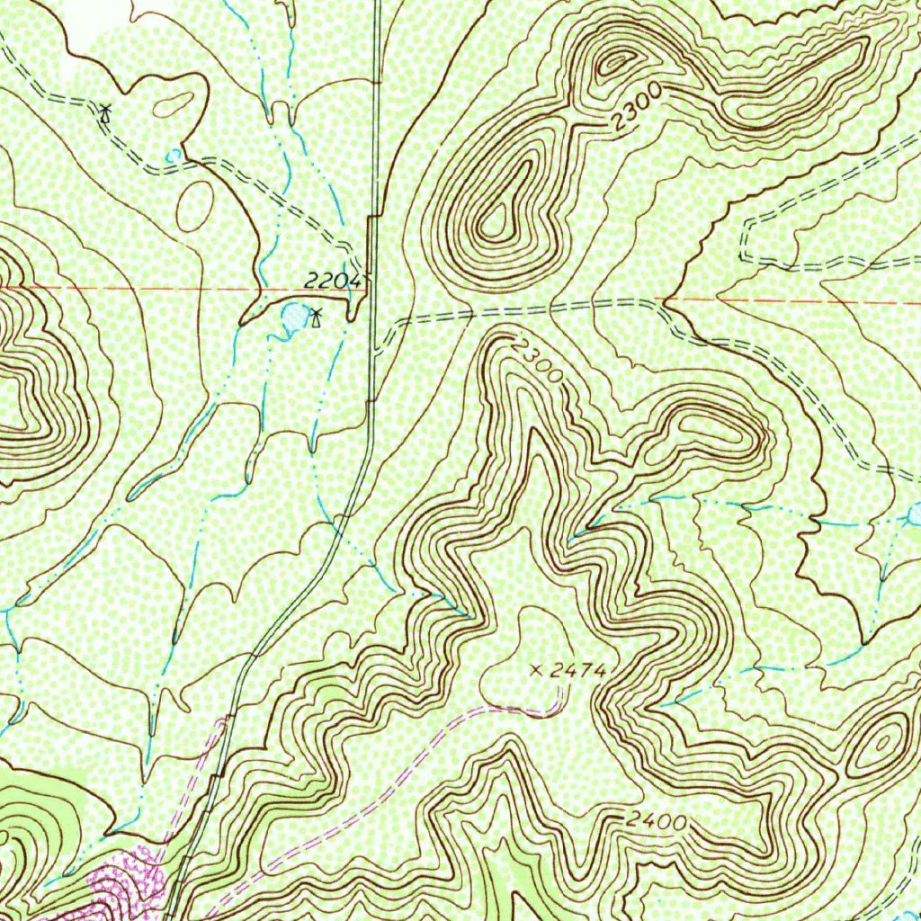 Millican Mountains, TX (1962, 24000-Scale) Map by United States ...