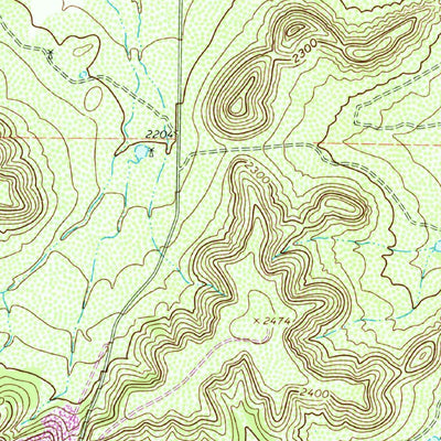 United States Geological Survey Millican Mountains, TX (1962, 24000-Scale) digital map