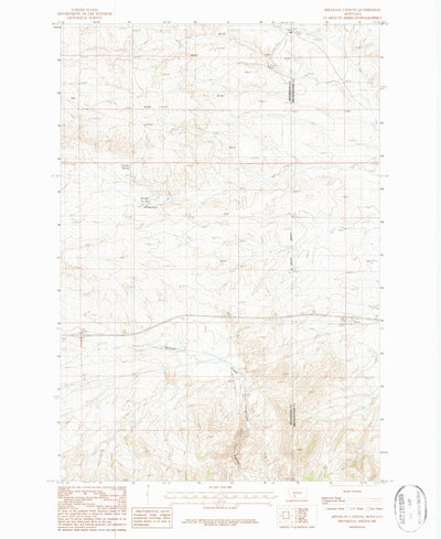 United States Geological Survey Milligan Canyon, MT (1987, 24000-Scale) digital map
