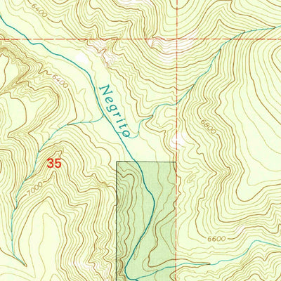 United States Geological Survey Milligan Mountain, NM (1999, 24000-Scale) digital map