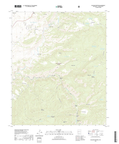 United States Geological Survey Milligan Mountain, NM (2020, 24000-Scale) digital map
