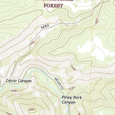 United States Geological Survey Milligan Mountain, NM (2020, 24000-Scale) digital map