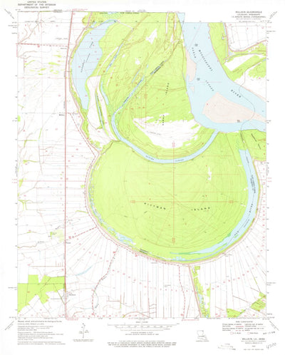 United States Geological Survey Millikin, LA-MS (1970, 24000-Scale) digital map